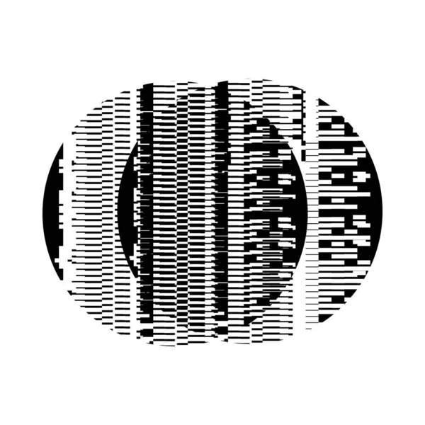 白い背景に隔離された奇妙なベクトル形状 幾何学的な図は ロゴのウェブページのための完璧なフィットソーシャルメディアTシャツSfシーンポストカード — ストックベクタ
