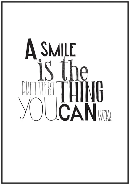 Motivasyon bir ifade ile basit siyah beyaz poster