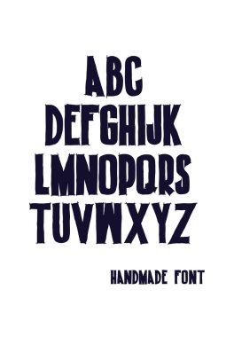 Dekoratif el çizilen harf