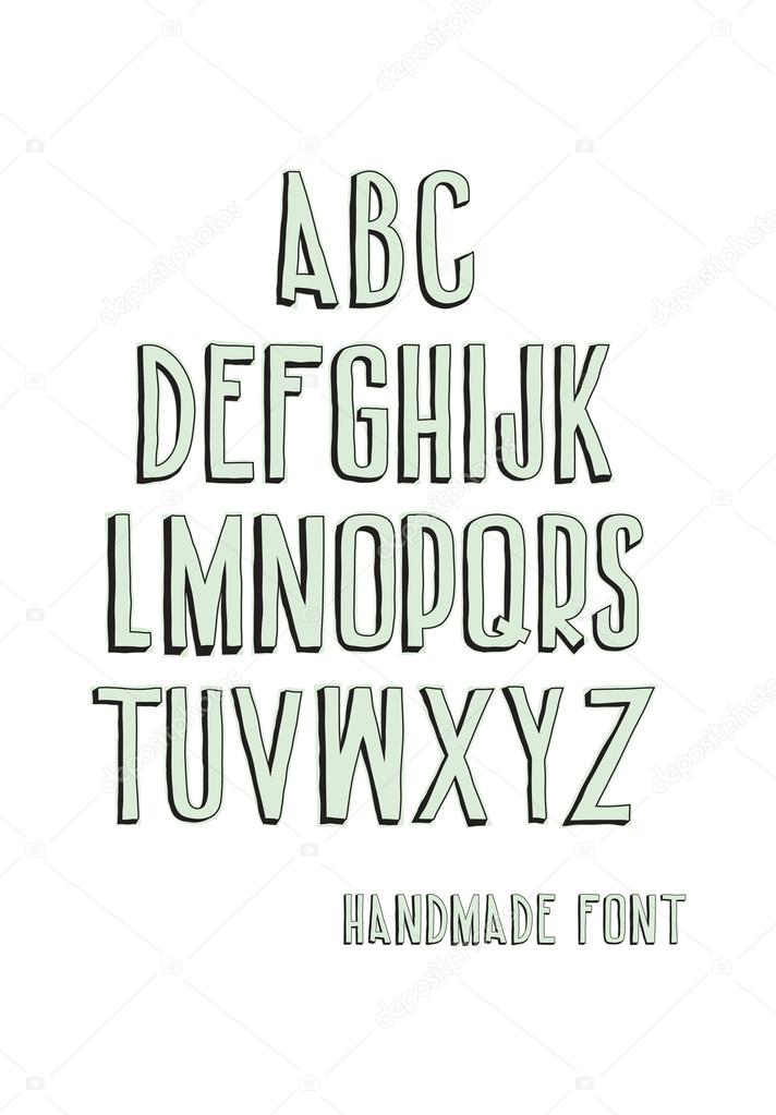 Vintage alphabetic fonts 