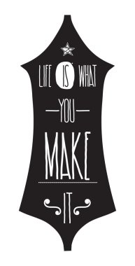 Basit ilham ve motivasyon vintage posterler quotes