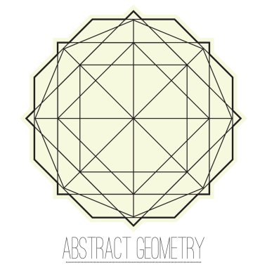 Rhombus, kare ile soyut geometrik figür