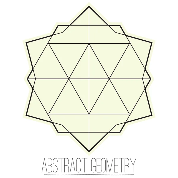 菱形、三角形、多角形で抽象的な幾何学的な図 — ストックベクタ