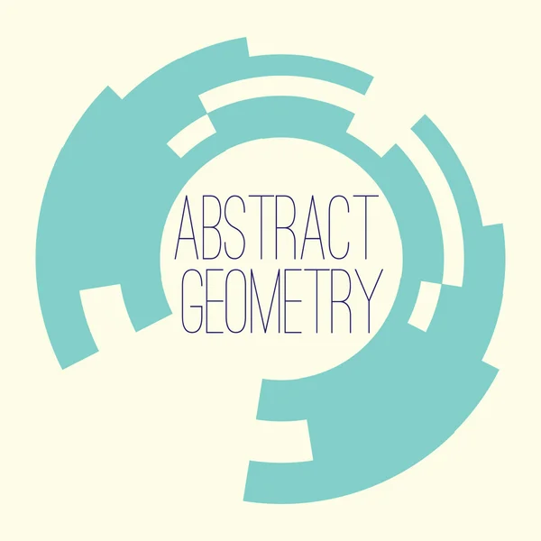 あなたのテキストの単純な抽象幾何学図のロゴ — ストックベクタ
