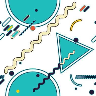 Renkli şekiller geometrik seamless modeli