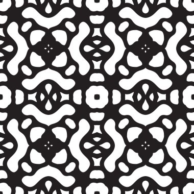 Abstract geometric symmetry modern fashion seamless pattern clipart