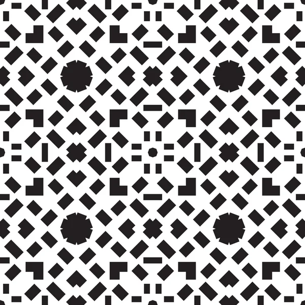 Broderie abstraite motif géométrique sans couture — Image vectorielle