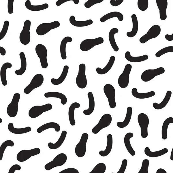 Vector hand-painted seamless pattern with abstract doodles lines — ストックベクタ