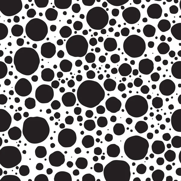 Vector hand-painted seamless pattern with cheetah, leopard dots, — 图库矢量图片