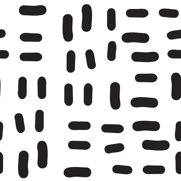 Modèle sans couture peint à la main vectoriel avec des lignes abstraites de gribouillis — Image vectorielle