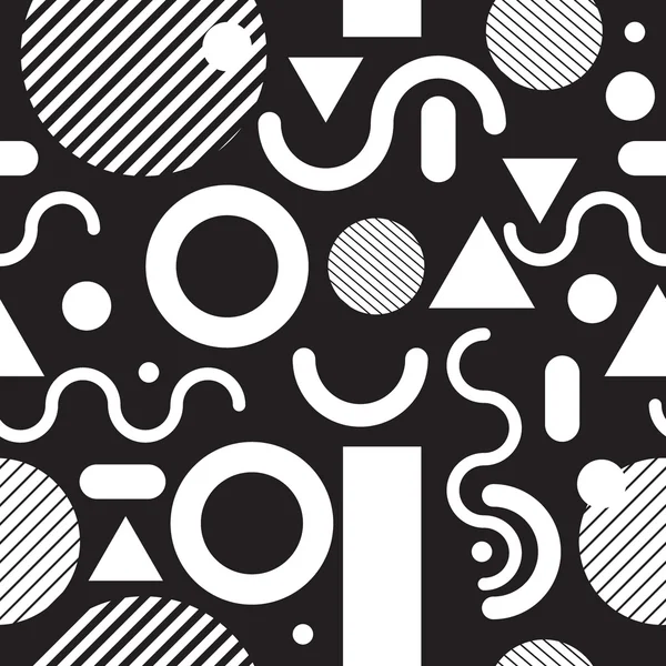 Fashion seamless pattern black and white — Wektor stockowy