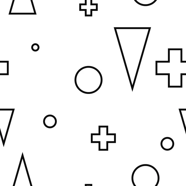 Геометрический минималистский современный бесшовный белый узор — стоковый вектор