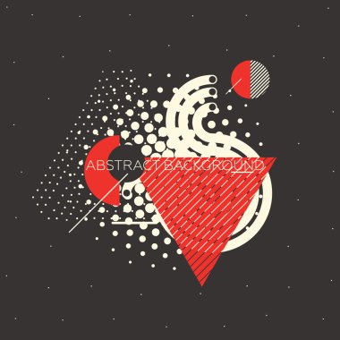 Basit soyut geometrik kompozisyon