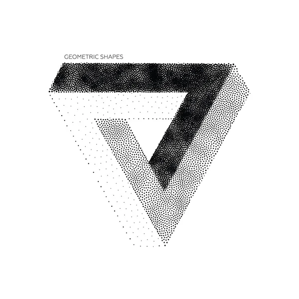 Vector geométrico abstracto triángulos 3D — Archivo Imágenes Vectoriales