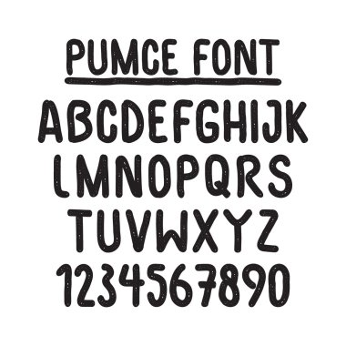 Universal font alphabet vector font for labels, headlines, posters etc clipart