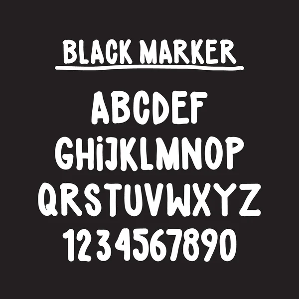 Universal font alphabet vector font for labels, headlines, posters etc — Stock Vector