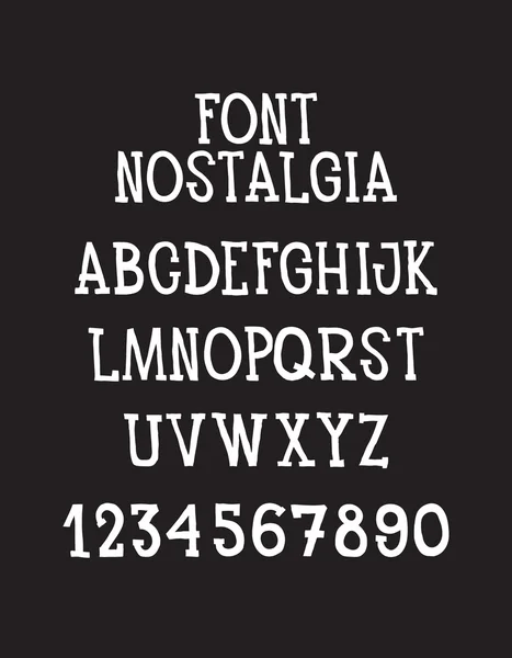 Универсальный векторный шрифт шрифта для этикеток, заголовков, плакатов и т.д. — стоковый вектор