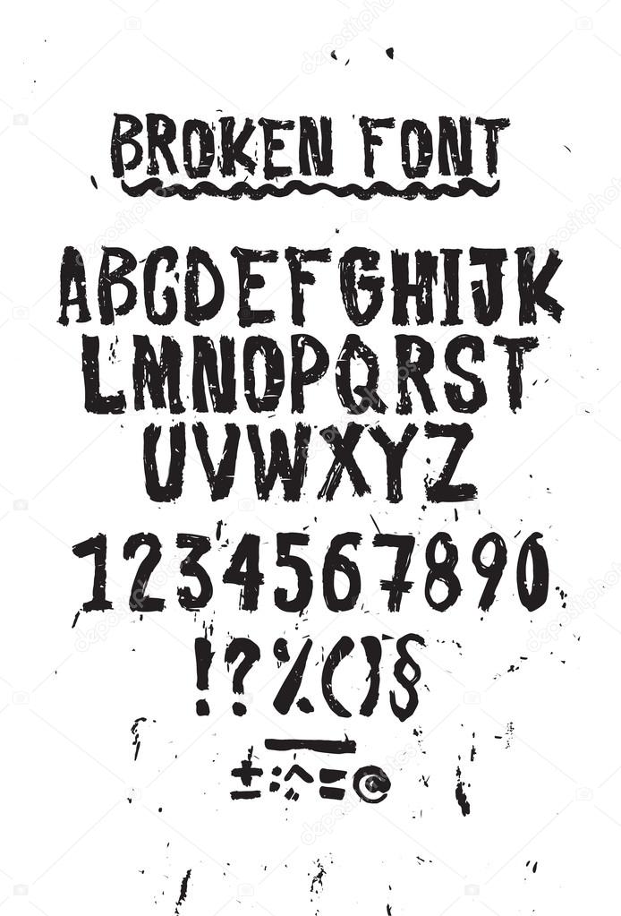 Universal font alphabet vector font for labels, headlines, posters etc