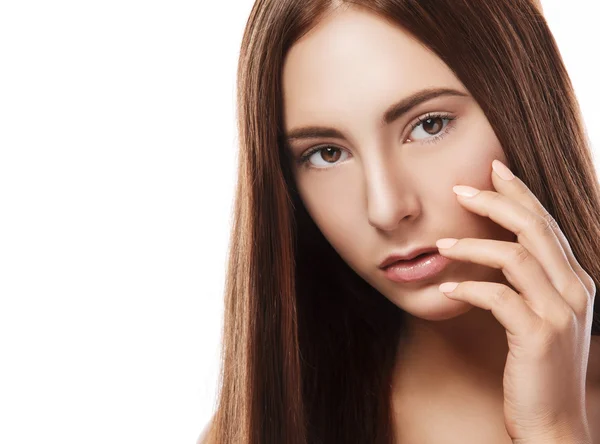 Mujer con maquillaje natural — Foto de Stock