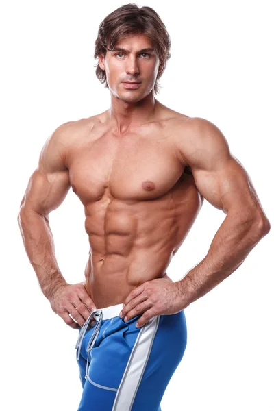 Muscular man with biceps — Stock Photo, Image