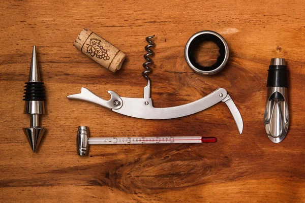 Different wine tools — Stock Photo, Image