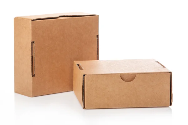 Małym pudełkach kartonowych — Zdjęcie stockowe