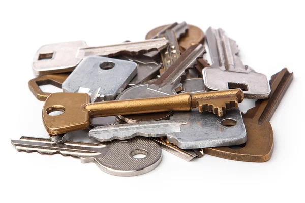 Bunch of different keys — Stock Photo, Image