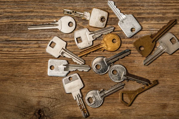 Different metallic keys — Stock Photo, Image