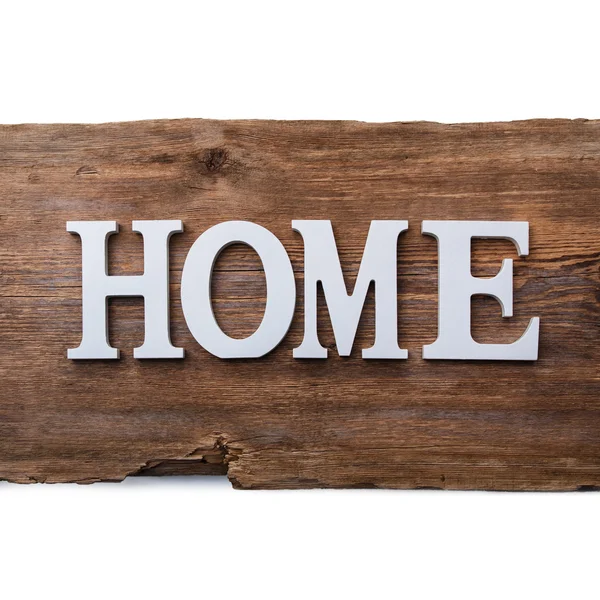 Lettere bianche con parola HOME — Foto Stock