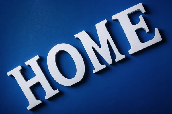 Lettere bianche con parola HOME — Foto Stock