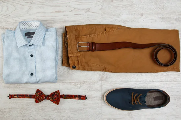 Manliga kläder och accessoarer — Stockfoto