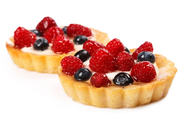 Kue manis dengan buah berry — Stok Foto