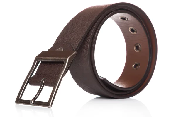 Brown leather belt — Stock Photo, Image