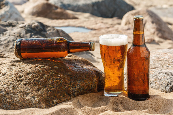 Cold beer on the beach