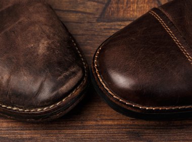 eski ve yeni ayakkabılar