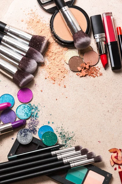 Verschillende make-up producten — Stockfoto