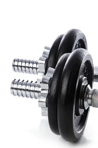 Dumbbells on white background — Stock Photo, Image