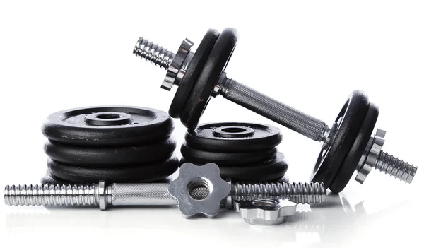 Dumbbells on white background — Stock Photo, Image