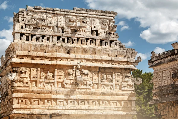 Starodávné ruiny v Chichen Itza — Stock fotografie