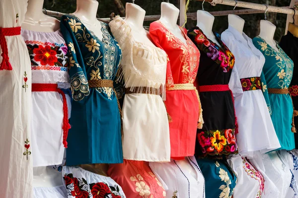 Traditional Mexican dresses — Stock Photo, Image
