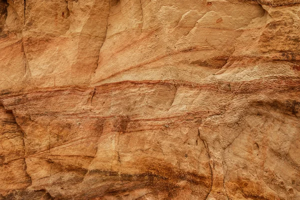 Sand cliffs  with caves — Stock Photo, Image