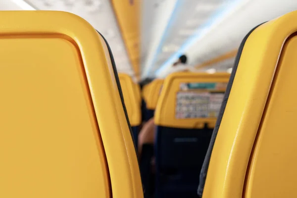 Closeup View Seats Airplane — Stock Photo, Image