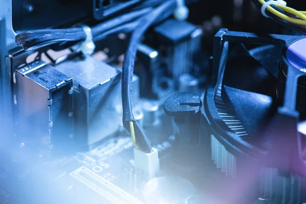 Close Cooling Fan Personal Computer — Stock Photo, Image