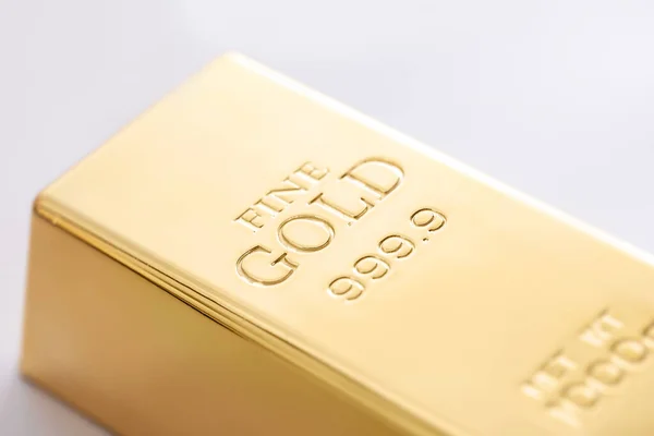 Close Fine Gold Bullion — Stock Photo, Image