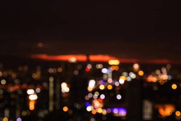 Blurred Lights Evening City Out Focus — Stock Photo, Image