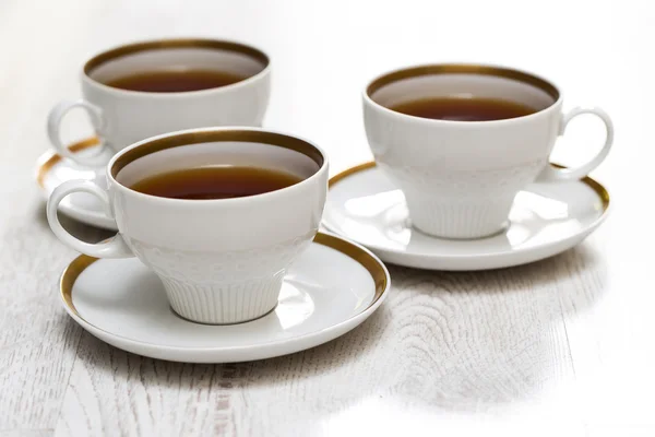 Cups met thee of koffie — Stockfoto