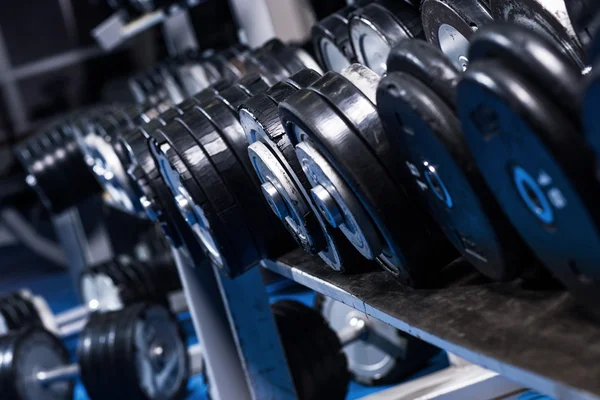 Close up of dumbells — Stock Photo, Image