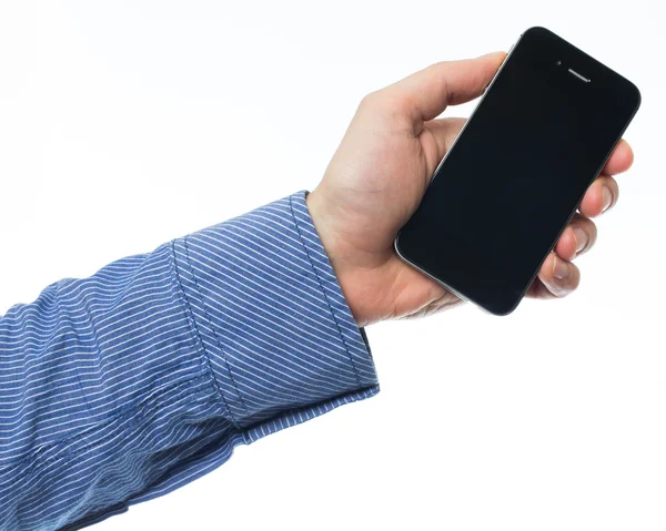 Holding smartphone — Stock Photo, Image