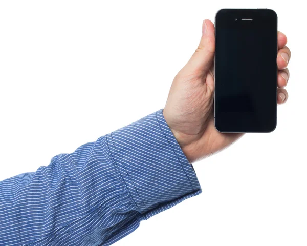 Holding smartphone — Stock Photo, Image