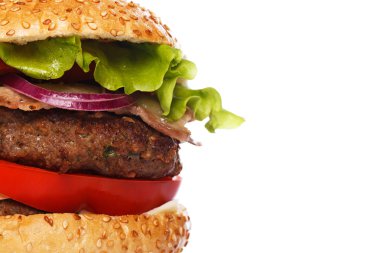 Büyük ev yapımı hamburger